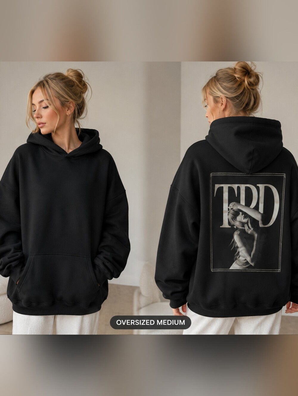 Taylor Swift  Authentic TTPD Graphic Hoodie